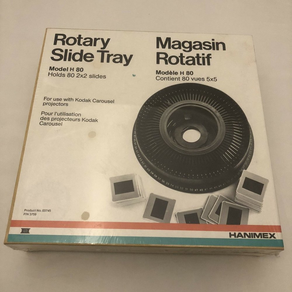 Magasin Rotatif Rotary Slide Tray Model H 80 Kodak Carousel Holds 80 2x2 Slides